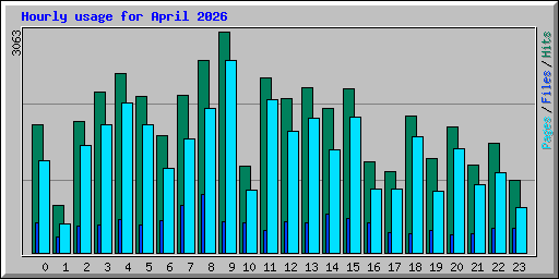 Hourly usage for April 2026